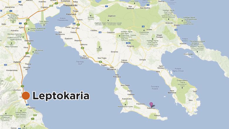 mapa grcke leptokarija Letovanje Grčka Leptokaria 2018 Cene Smeštaj Apartmani mapa grcke leptokarija